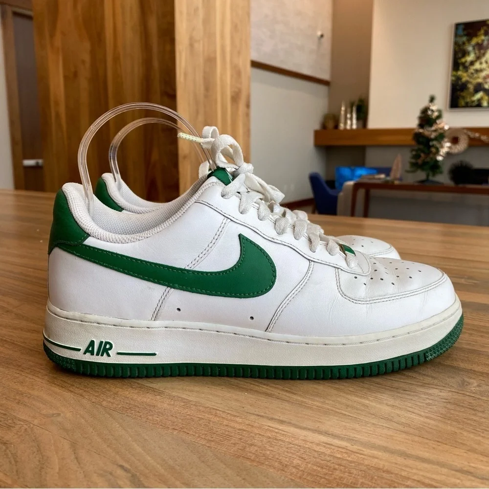 Nike Air Force XXV Men's 1 '07 Players Green on White, Size 8